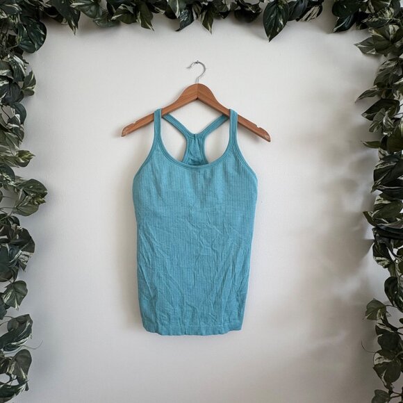 Lululemon Athletic Ebb To Street RB Tank Top Tidal Teal Women’s Size 10 - Picture 1 of 7